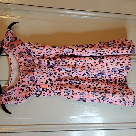 Leopard Print Girl's Dress - Picture 2 of 5